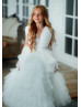 Ivory Tulle Flower Girl Dress Photoshoot Dress